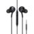 HAMMER 3.5mm Wired Earphones with Mic & in-line Controls, 13mm Dynamic Drivers, Clear Sound Compatible with Phone, Laptop & Tablet (Black)