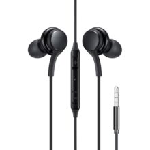 HAMMER 3.5mm Wired Earphones with Mic & in-line Controls, 13mm Dynamic Drivers, Clear Sound Compatible with Phone, Laptop & Tablet (Black)