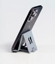 Elevone Mobile Holding Tabletop Stand, Foldable Design, Height Adjustment, Wide Compatibility, Multipurpose, Anti-Skid Design For Smartphones (Ems-1, Grey)
