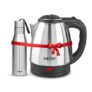Milton Go Electro Stainless Steel Electric Kettle 1500 + Super 750 Thermosteel Bottle, Super Fast Boiling with 3X Protection Kettle-Overheat, Dry Boil Protection, Leak Proof, Vacuum Insulated, Silver