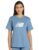 new balance Sport Jersey Relaxed Logo T-Shirt Womens Relaxed Fit, Blue, S