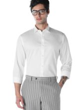 Jack & Jones White Slim Fit Formal Shirt