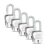 Link® Atoot Extra 60mm Padlocks 5Pcs Set | 200000 Key Combinations | 304 Stainless Steel Body | Hardened Shackle | Made in India | 3 Silver Keys with Keychain | 3Keys for Each Padlock