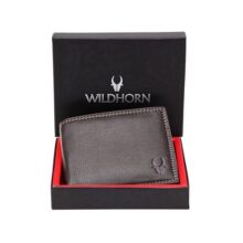 WildHorn Rfid Protected Leather Wallets For Men I 6 Card Slots I 2 Secret Card Slots I 2 Currency Compartments I 1 Coin Pocket And 1 Id Window, Brown