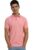 Men Peach Solid Polo Neck T-shirt