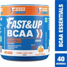 Fast&Up Bcaa Supplement- Pre/Post & Intra Workout Supplement For Muscle Recovery&Endurance Bcaa(315 G, Orange)