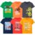 T2F Boy Cotton Printed Regular Fit T-Shirt (Pack of 6),Multicolour,5-6 Years