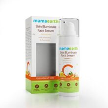 Mamaearth Skin Illuminate Face Serum For Radiant Skin With Vitamin C And Turmeric – 30 G | Highly Potent Vitamin C | Gives A Radiant Glow