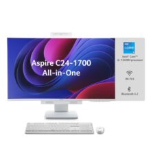 Acer Aspire C24 60.5cm (24″) Full HD IPS Display All in One (AIO) Desktop Intel Core i5-13420H Processor (Win11 Home/16 GB/512 GB SSD/Microsoft Office) Full HD Webcam, Wireless Keyboard & Mouse