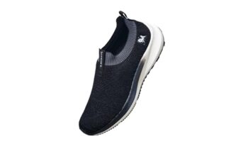 Neeman’s Grip Fit Slip Ons for Men | Ultra-Lightweight Casual Shoes with a High-Traction EVA Sole | Breathable, Flexible & Comfortable Laceless Sneakers for Everyday Dynamic Style| Black, UK 8