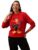 Clovia Women’s Terry Cotton Winterwear Sweatshirt (LTW175A04_Red_XXL)