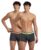 Jockey FP03 Men’s Super Combed Cotton Rib Solid Trunk with Ultrasoft Waistband (Pack of 2) _Charcoal Melange_S