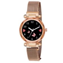 SKMIE Women’s Elegant Bracelet Watch with Decorative Butterfly Artwork