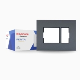 Anchor by Panasonic Penta 6 Module Black Regular Cover Plate for Switch Board (Black, 65906B-10)