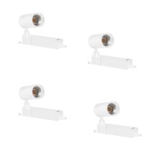 Philips 10-Watt Ceiling Spot White Track Light | Indoor Ceiling Focus Light With Flexible Rotatable Head For Kitchen, Living Room & Display Shops | Cool White, Pack Of 4