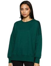 Amazon Brand – Symbol Women’s Sweatshirt (AW18WNSSW36_Forest Green_X-Small)