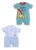 BABYGO Baby Half Sleeve Rompers 100% Cotton Rompers for New Born Baby Boys|Daily Suits for Baby Boys & Girls| 0X3M|SKY-GREEN|Onesies| Infant Clothes | Pack of 2