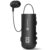 Portronics Harmonics Klip 7 Retractable Bluetooth Calling Earphone, In Built ENC,Upto 30 Hour Playback,Vibration Prompt,Strong Clip,HD Clarity Mic, LED Battery Display, BT V5.4, Type C Charging(Black)