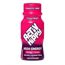 ActivHippy High Energy Drink Shots | With 150 mg Natural Caffeine | No Added Sugar | Cola Twist Flavour| Pack of 6 x 60 ml