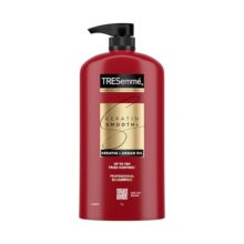 Tresemmé Keratin Smooth+ Shampoo 1000Ml | 72H Frizz Control With Keratin Protein & Argan Oil | Paraben Free Smoothening Shampoo For Dry & Frizzy Hair