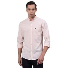 Red Tape Men’s Peach Color Cotton Shirt | Cotton Shirt | Comfortable Shirt for Men_RFS0213-L