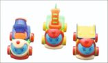 Negi Playful Friction Toy Utility Vehicles for Boys and Girls Unbreakable Vehicles Set of 4 Includes Water Tank | Dumper Truck | Cement Mixer | Crane Vehicle Toy for Toddler