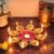 SWAY Home Decor Golden Metal Handcrafted Designer Diya Urli for Diwali Diyas Set-Traditional Decorative Bowl for Floating Flowers and Tea Light Candles, Diwali Urli (Small)
