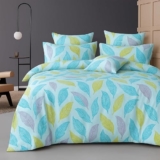 Bsb Home 300 Tc Microfiber Xxl Soft Cotton Super King Size Bedsheet For Double Bed, King Size 108 Inches X 108 Inches, 9 Feet, 275 X 275 Cm With 2 Large Size Pillow Covers – Lime Green