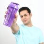 Fitness Mantra® 700Ml Classic Shaker Bottle For Men & Women [Capacity 700 Ml (Purple, 700Ml)