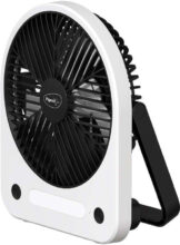Pigeon Wave with 1 Year Warranty 152 mm Table Fan(Black, White | Pack of 1)