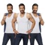 Amul Comfy Men’s Vest | 100% Cotton Single Jersey Fabric | U Neck Sleeveless Innerwear | Ultra Soft Hand Feel | Seamless Body | Superior Comfort | Color may vary | (Pack of 3)