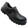 Jama Electrical Safety Shoe JS114, ESR up to 15kV | 200J Fiber Toe, Light Weight, Slip-On Leather Shoe, Self Cleaning Anti-Skid Sole | Size 06 UK/INDIA
