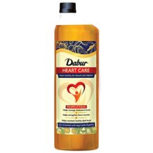 Dabur Heart Care Oil – 1 Ltr Bottle | Heart Healthy Cooking Oil Infused With Arjuna | Rice Bran Oil, Flaxseed Oil & Sesame Oil | Goodness Of Mufa, Pufa And Oryzanol