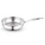 Borosil Cookfresh Tri-ply Stainless Steel Frypan with Handle | Gas, Induction Compatible | SS304 Food Grade Steel Frying Pan | Even Heat Distribution | Dishawasher Safe | 5 Year Warranty (2.3 L)