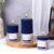 ASIAN AURA Ribbed Pillar Candles – Pack of 3 | Scented Candles for Home Decor, Gifting & Festive Use | Long Burn time up to 36hrs | Clean-Burning Wax & Smokeless Flame (Classic Noir)