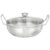 Amazon Brand – Solimo Cookware Karahi/Wok (1.5L) | Food-Grade Stainless Steel | Even Heat Distribution | 1 yr Warranty | Induction & Versatile Heat Source Compatible