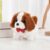 Achintya Electronic Interactive Dog Toy With Wagging Tail Barking And Singing Function – Plush Puppy Soft Toy For Kids (White & Brown)