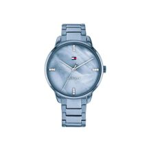 Tommy Hilfiger Quartz Analog Blue Dial Stainless Steel Strap Watch for Women-NETH1782547