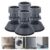 Copelle Upgraded Anti-Vibration Pads – Extra-Large Adjustable Feet for Washer, Dryer & Refrigerator – Shock Absorbing, Noise Cancelling & Pads for Maximum Stability Washing Machine Stand (Pack of 4)