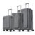 Aristocrat Solana Set of 3 (Cabin+Medium+Large) Hard Case Trolley Bags,Grey