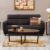 Home Centre | Helios Emily 3-Seater Fabric Sofa | Sofa for Living Room | Solid Wood | Rich Brown | 1 Year Warranty
