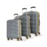 Aristocrat Solana Set of 3 (S+M+L) Hard Case Trolley Bags,Green