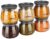 Amazon Brand – Solimo Plastic Storage Jar and Container Set I Air Tight & BPA Free Containers for Kitchen Storage Set I Grocery Kitchen Container Set I Multipurpose Jar, 800 Ml Each, Set 6, Grey