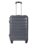 Teakwood Medium Cabin Size 8 Wheels Trolley Bag, Hard Cabin with Zipper Closure, Adjustable Push Button & Cross Side Strap, TSA Lock System 360 Degree (Medium, Grey)