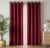Vas Collections 100% Blackout Door Curtains, 7 Feet (121X215 Cm) Set Of 2, Plain, Thermal Insulated, Room Darkening Curtains For Living Room, Bedroom, (Maroon)