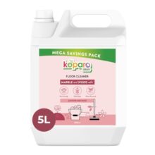 Koparo Natural Disinfectant Surface & Floor Cleaning Liquid | 5 Litre | Plant-Based Non-Toxic Germ Kill Formula | Jasmin Freshness | Safer Than Phenyl | Kids Safe & Pet Friendly