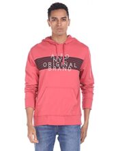 AEROPOSTALE Women’s Cotton Hooded Neck Sweatshirt (AE1010878598_Slate Rose_XL)