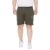 Bigbanana Plus Size Men’s Solid Shorts(Shillingford, Olive, 2XL)