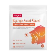 Sirona Underarm Sweat Pads | Ultra-thin Unisex Sweat Pads for Women & Men | Fabric-Friendly Adhesive | No More Sweat Stains | Pack of 24