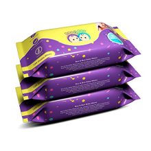 Roo & Boo Baby Wet Wipes – Paraben Free 99% Water Wipes (72 Pcs/Pack) (Pack Of 3)
